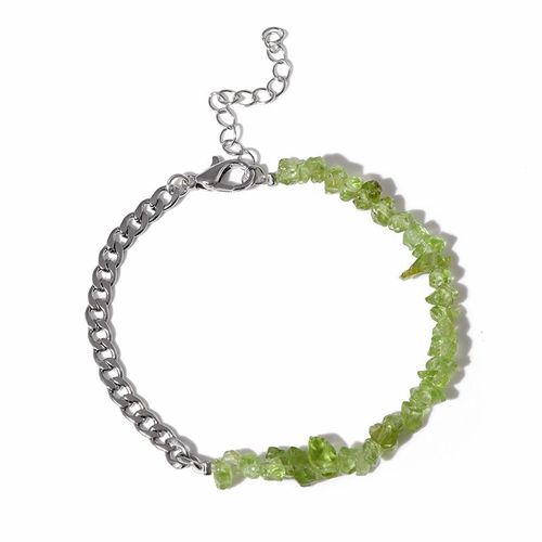 Bracelet De Perles En Pierre Naturelle, Irrégulier, Tendance, Chaîne En Métal, Cristal, Réglable, Bijoux Pour Femmes Et Hommes