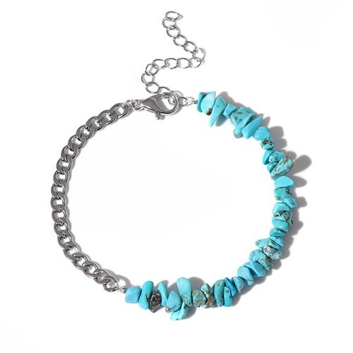 Bracelet De Perles En Pierre Naturelle, Irrégulier, Tendance, Chaîne En Métal, Cristal, Réglable, Bijoux Pour Femmes Et Hommes