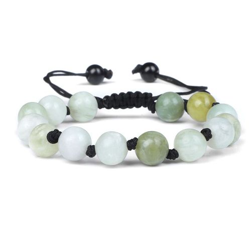 Bracelet En Pierre Naturelle Pour Homme Et Femme, Agates, Onyx, Howlites, Perles, Réglable, Corde Tressée, Nministériels D, Bijoux Cadeaux