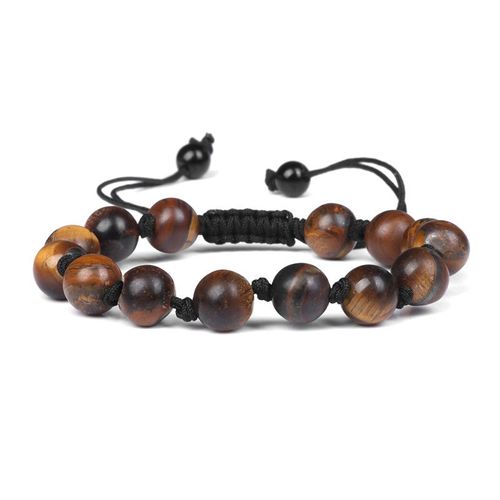 Bracelet En Pierre Naturelle Pour Homme Et Femme, Agates, Onyx, Howlites, Perles, Réglable, Corde Tressée, Nministériels D, Bijoux Cadeaux