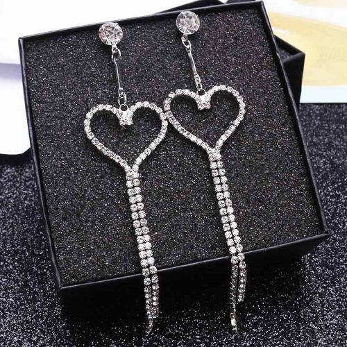 Boucles D'oreilles Pompon Pour Femme, Boucles D'oreilles Pendantes Longues En Forme De Perle, Cristal De Luxe, Boucles D'oreilles Charmantes, Tempérament