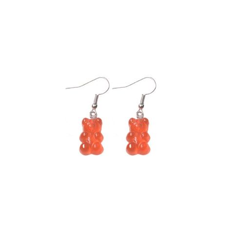 Boucles D'oreilles À Crochet Pour Femmes, Nouvelle Mode, Doux Et Mignon, Ours, Pendentifs, Bohème, Résine Colorée, Acrylique, Boucles D'oreilles, Brincos