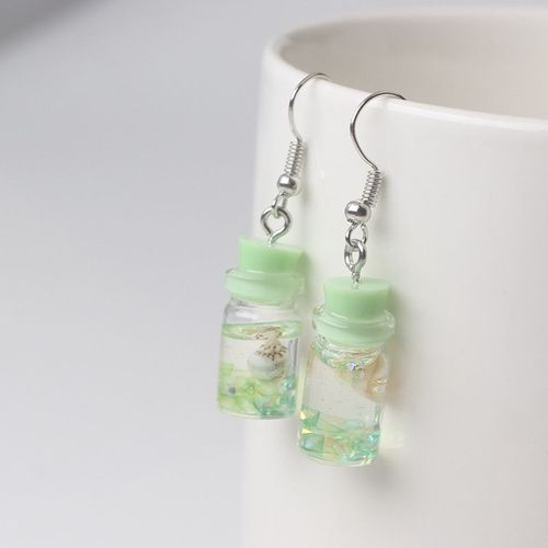 Boucles D'oreilles À Crochet Pour Femmes, Nouvelle Mode, Doux Et Mignon, Ours, Pendentifs, Bohème, Résine Colorée, Acrylique, Boucles D'oreilles, Brincos