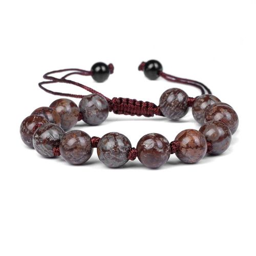 Bracelet En Pierre Naturelle Pour Homme Et Femme, Agates, Onyx, Howlites, Perles, Réglable, Corde Tressée, Nministériels D, Bijoux Cadeaux