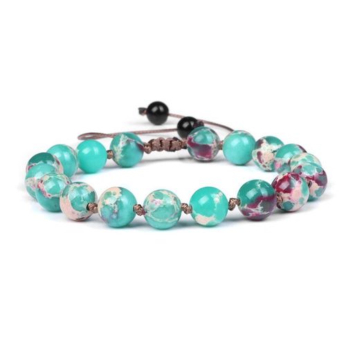 Bracelet En Pierre Naturelle Pour Homme Et Femme, Agates, Onyx, Howlites, Perles, Réglable, Corde Tressée, Nministériels D, Bijoux Cadeaux