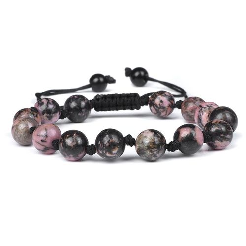 Bracelet En Pierre Naturelle Pour Homme Et Femme, Agates, Onyx, Howlites, Perles, Réglable, Corde Tressée, Nministériels D, Bijoux Cadeaux