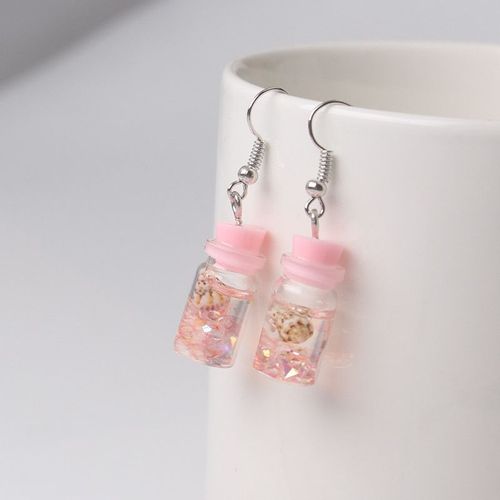 Boucles D'oreilles À Crochet Pour Femmes, Nouvelle Mode, Doux Et Mignon, Ours, Pendentifs, Bohème, Résine Colorée, Acrylique, Boucles D'oreilles, Brincos