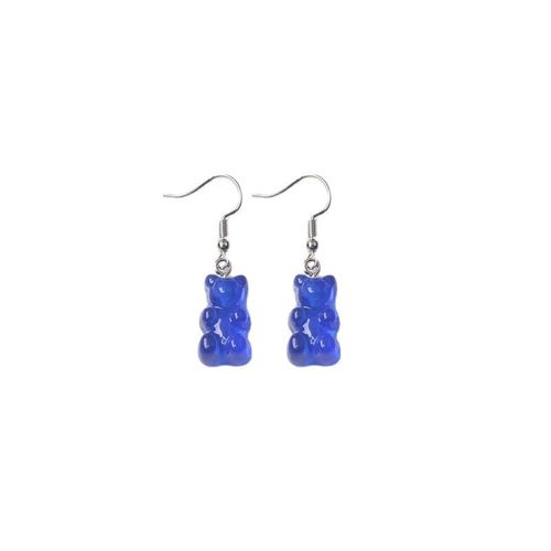 Boucles D'oreilles À Crochet Pour Femmes, Nouvelle Mode, Doux Et Mignon, Ours, Pendentifs, Bohème, Résine Colorée, Acrylique, Boucles D'oreilles, Brincos