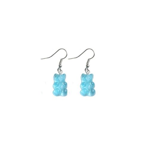 Boucles D'oreilles À Crochet Pour Femmes, Nouvelle Mode, Doux Et Mignon, Ours, Pendentifs, Bohème, Résine Colorée, Acrylique, Boucles D'oreilles, Brincos
