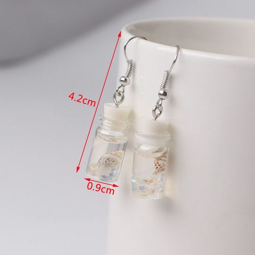 Boucles D'oreilles À Crochet Pour Femmes, Nouvelle Mode, Doux Et Mignon, Ours, Pendentifs, Bohème, Résine Colorée, Acrylique, Boucles D'oreilles, Brincos