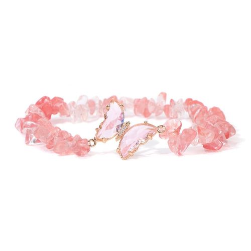 Bracelet Dnam En Cristal Papillon Pour Femme, Bracelet Lapis Lazuli Irrégulier, Bracelet Élégant Pour Fille, Bijoux Navire Chia