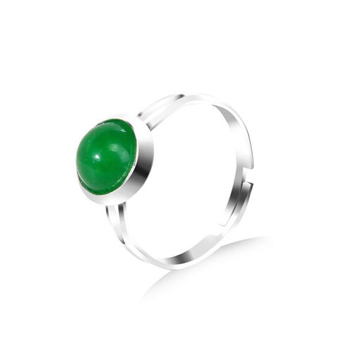 Bagues À Breloques En Pierre Vintage Pour Hommes Et Femmes, Calcédoine Naturelle Réglable, Matiques Ouvertes Simples, Bijoux De Doigt, Couple Bohème