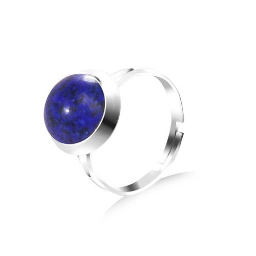 Bagues À Breloques En Pierre Vintage Pour Hommes Et Femmes, Calcédoine Naturelle Réglable, Matiques Ouvertes Simples, Bijoux De Doigt, Couple Bohème