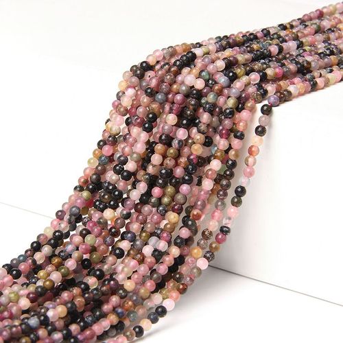 Petites Perles De Pierre De Grenat Polies, Brin D'espacement Perlé Perlé, Qualité Naturelle, Papeterie Aa, Bricolage, Bracelet De Bijoux Exécutifs, 15.5 Po, 3 Mm