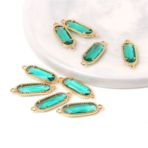 Pendentifs Longs En Améthyste Naturelle Reiki, Connecteurs À 2 Trous, Breloque En Quartz Bleu, Pour La Fabrication De Bijoux, Bracelets Et Boucles D'oreilles, 10 Pièces