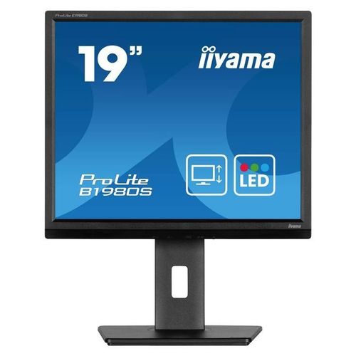 iiyama ProLite B1980S-B1 - Écran LED - 19" - 1280 x 1024 @ 75 Hz - TN - 250 cd/m² - 1000:1 - 3 ms - HDMI, DisplayPort - haut-parleurs - noir, mat