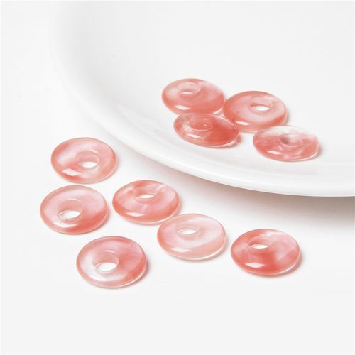 Perles De Labrumen Noir Naturel, Pendentif En Pierre D'¿Il De Tigre Reiki, Grand Trou De 6mm, Nministériels D Chinois Pour Bracelet Exécutif Diy, 18mm, 1 À 5 Pièces