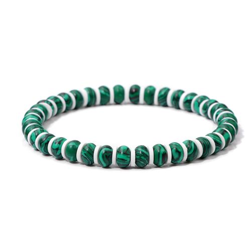 Bracelets En Pierre D'été Pour Femmes Et Hommes, Bracelets D'espacement En Argile Polymère, Bracelet De Jaspe Naturel, Bijoux Bohèmes, Navire De Chia, Mode