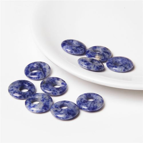 Perles De Labrumen Noir Naturel, Pendentif En Pierre D'¿Il De Tigre Reiki, Grand Trou De 6mm, Nministériels D Chinois Pour Bracelet Exécutif Diy, 18mm, 1 À 5 Pièces