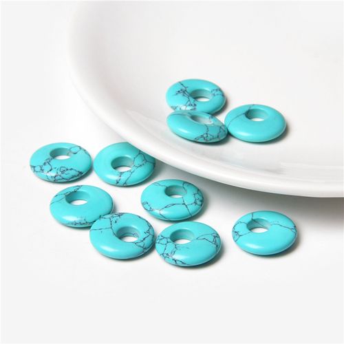 Perles De Labrumen Noir Naturel, Pendentif En Pierre D'¿Il De Tigre Reiki, Grand Trou De 6mm, Nministériels D Chinois Pour Bracelet Exécutif Diy, 18mm, 1 À 5 Pièces