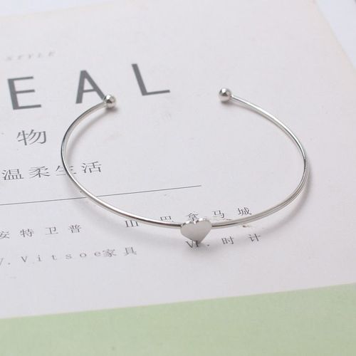 Bracelets À Manchette Ouverte En Métal Pour Femmes, Triangle En Forme De Flèche, Couleur Or Argent, Punk, Cristal, C¿Ur, Tendance