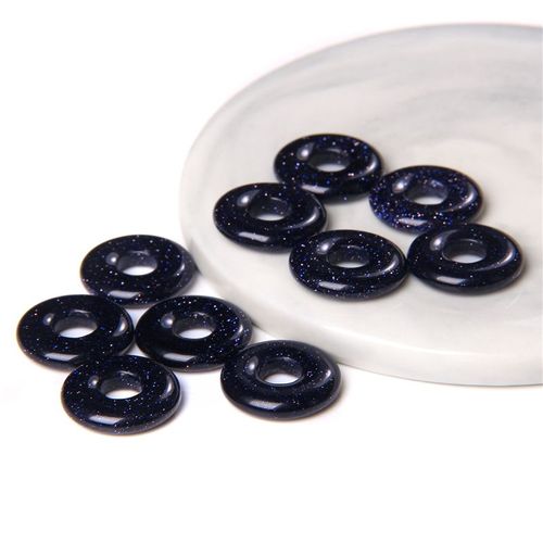 Perles De Labrumen Noir Naturel, Pendentif En Pierre D'¿Il De Tigre Reiki, Grand Trou De 6mm, Nministériels D Chinois Pour Bracelet Exécutif Diy, 18mm, 1 À 5 Pièces