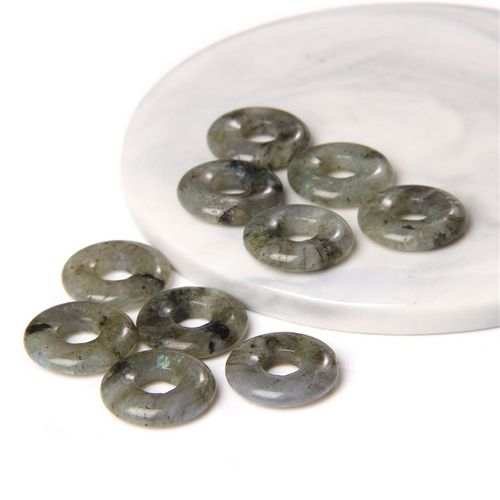 Perles De Labrumen Noir Naturel, Pendentif En Pierre D'¿Il De Tigre Reiki, Grand Trou De 6mm, Nministériels D Chinois Pour Bracelet Exécutif Diy, 18mm, 1 À 5 Pièces
