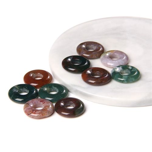 Perles De Labrumen Noir Naturel, Pendentif En Pierre D'¿Il De Tigre Reiki, Grand Trou De 6mm, Nministériels D Chinois Pour Bracelet Exécutif Diy, 18mm, 1 À 5 Pièces