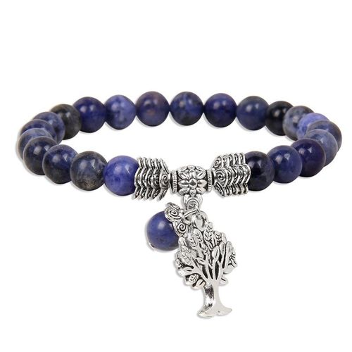 Perles En Pierre Naturelle Pour Femmes, Pendentif D'arbre De Vie De Guérison Rapide Et Épanouissant, Ystes D'atterrissage, Agates D'oeil De Chat, Bijoux En Gros