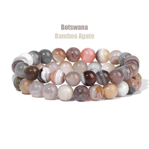Ensemble De Bracelets En Fluorite Violette Pour Hommes, 2 Pièces, Bracelet En Pierre D'améthyste Naturelle, Breloque Extensible, Bijoux Faits À La Main