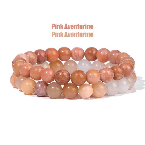 Ensemble De Bracelets En Fluorite Violette Pour Hommes, 2 Pièces, Bracelet En Pierre D'améthyste Naturelle, Breloque Extensible, Bijoux Faits À La Main