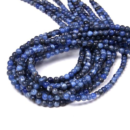 Perles En Pierre Polies 15.5 \""4mm Pour Hommes, Vente En Gros, Amazonite Naturelle, Fluorite, Pour La Fabrication De Bijoux Bricolage Pour Colliers Et Bracelets