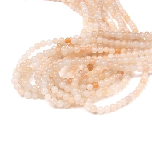 Perles En Pierre Polies 15.5 \""4mm Pour Hommes, Vente En Gros, Amazonite Naturelle, Fluorite, Pour La Fabrication De Bijoux Bricolage Pour Colliers Et Bracelets