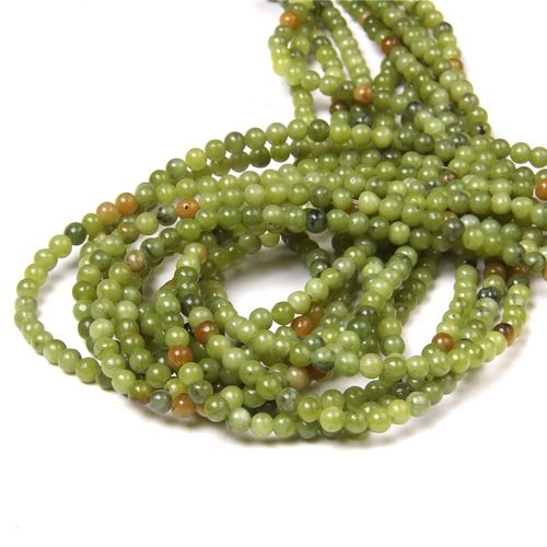 Perles En Pierre Polies 15.5 \""4mm Pour Hommes, Vente En Gros, Amazonite Naturelle, Fluorite, Pour La Fabrication De Bijoux Bricolage Pour Colliers Et Bracelets