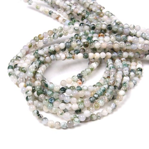 Perles En Pierre Polies 15.5 \""4mm Pour Hommes, Vente En Gros, Amazonite Naturelle, Fluorite, Pour La Fabrication De Bijoux Bricolage Pour Colliers Et Bracelets