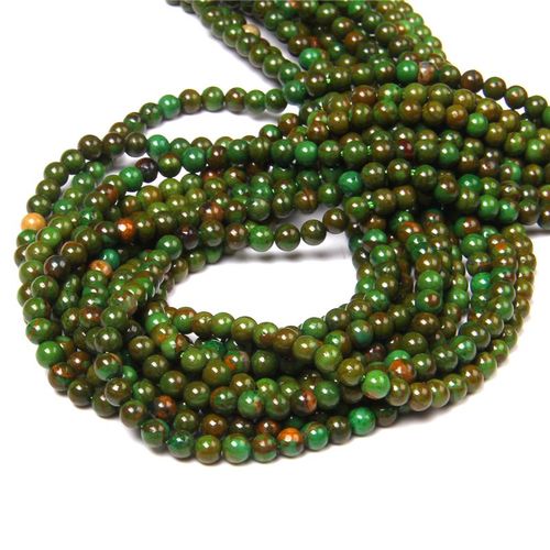 Perles En Pierre Polies 15.5 \""4mm Pour Hommes, Vente En Gros, Amazonite Naturelle, Fluorite, Pour La Fabrication De Bijoux Bricolage Pour Colliers Et Bracelets