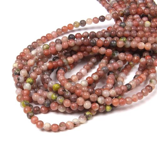 Perles En Pierre Polies 15.5 \""4mm Pour Hommes, Vente En Gros, Amazonite Naturelle, Fluorite, Pour La Fabrication De Bijoux Bricolage Pour Colliers Et Bracelets