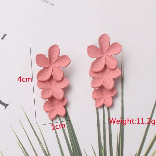 Boucles D'oreilles Pendantes Coeur D'amour Rose Pour Femmes, Mode Coréenne, Filles Douces, Cristal, Fleur De Pêche, Bijoux D'oreille Pmotspring