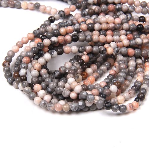 Perles En Pierre Polies 15.5 \""4mm Pour Hommes, Vente En Gros, Amazonite Naturelle, Fluorite, Pour La Fabrication De Bijoux Bricolage Pour Colliers Et Bracelets