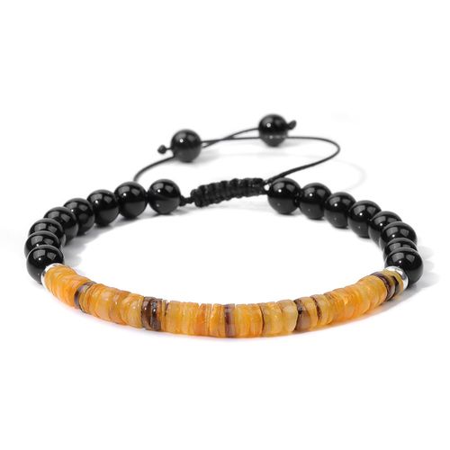 Bracelet De Perles D'agates Naturelles Pour Femmes, Bracelet À Breloques En Coquillage Coloré, Tissage De Ul, Bijoux Masculins, Yoga, Méditation, Guérison, Mode