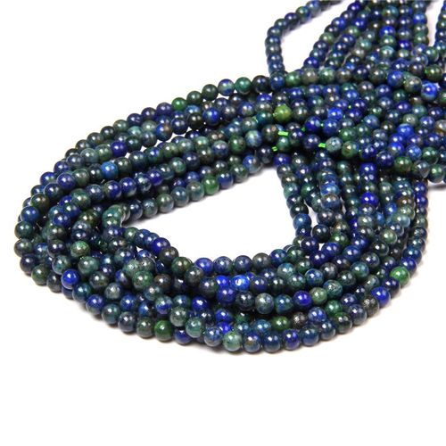 Perles En Pierre Polies 15.5 \""4mm Pour Hommes, Vente En Gros, Amazonite Naturelle, Fluorite, Pour La Fabrication De Bijoux Bricolage Pour Colliers Et Bracelets