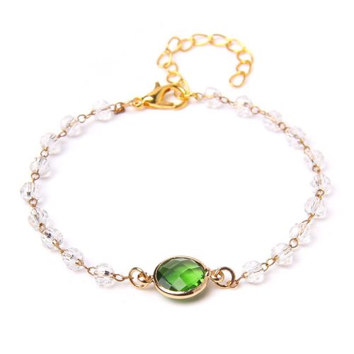 Bracelets À Breloques Ajustables En Pierre Naturelle Pour Femmes, Perles En Cristal Onyx Noir, En Alliage, À Chaîne Fine, Bijoux Reiki