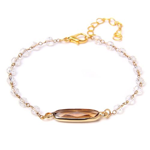 Bracelets À Breloques Ajustables En Pierre Naturelle Pour Femmes, Perles En Cristal Onyx Noir, En Alliage, À Chaîne Fine, Bijoux Reiki