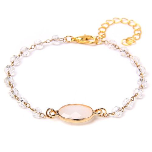 Bracelets À Breloques Ajustables En Pierre Naturelle Pour Femmes, Perles En Cristal Onyx Noir, En Alliage, À Chaîne Fine, Bijoux Reiki
