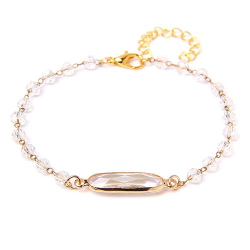 Bracelets À Breloques Ajustables En Pierre Naturelle Pour Femmes, Perles En Cristal Onyx Noir, En Alliage, À Chaîne Fine, Bijoux Reiki