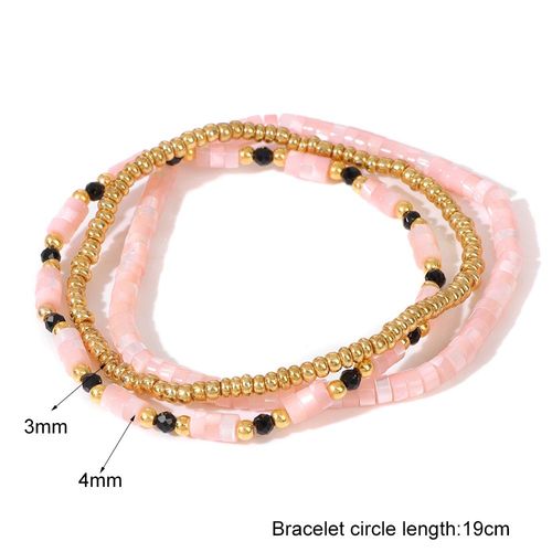Ensemble De Bracelets Coquillages Naturels Pour Hommes Et Femmes, Bracelets Perlés Bohèmes, Nacre, Bracelets Commandés, Bijoux Fantaisie, 3 Pièces