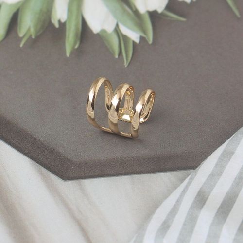 Réinitialisation De Manchette D'oreille Sans Piercing Pour Femme, Clip D'oreille En Métal, Clip De Personnalité Punk, Document Doré, Simple, Cadeau De Fête
