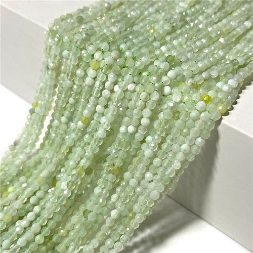Perles En Pierre De Mica Violette Naturelle, Petite Perle À Facettes 3 /4 Mm, Brin De Tourmaline Rouge Pour La Fabrication De Bracelets De Bijoux Diy, Vente En Gros