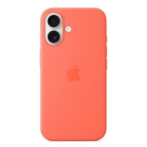 Apple - Coque De Protection Pour Téléphone Portable - Compatibilité Avec Magsafe - Silicone - Mandarine - Pour Iphone 16