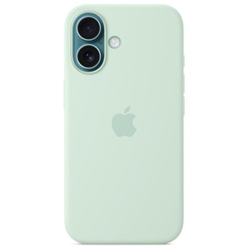Apple - Coque De Protection Pour Téléphone Portable - Compatibilité Avec Magsafe - Silicone - Aigue-Marine - Pour Iphone 16